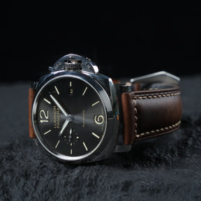 【Crazy Horse】Patina Dark Brown Waxed Strap