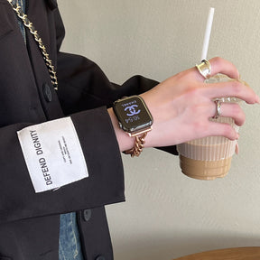 Bracelet-Style Stainless Steel Apple Watch Strap
