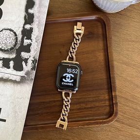 Bracelet-Style Stainless Steel Apple Watch Strap
