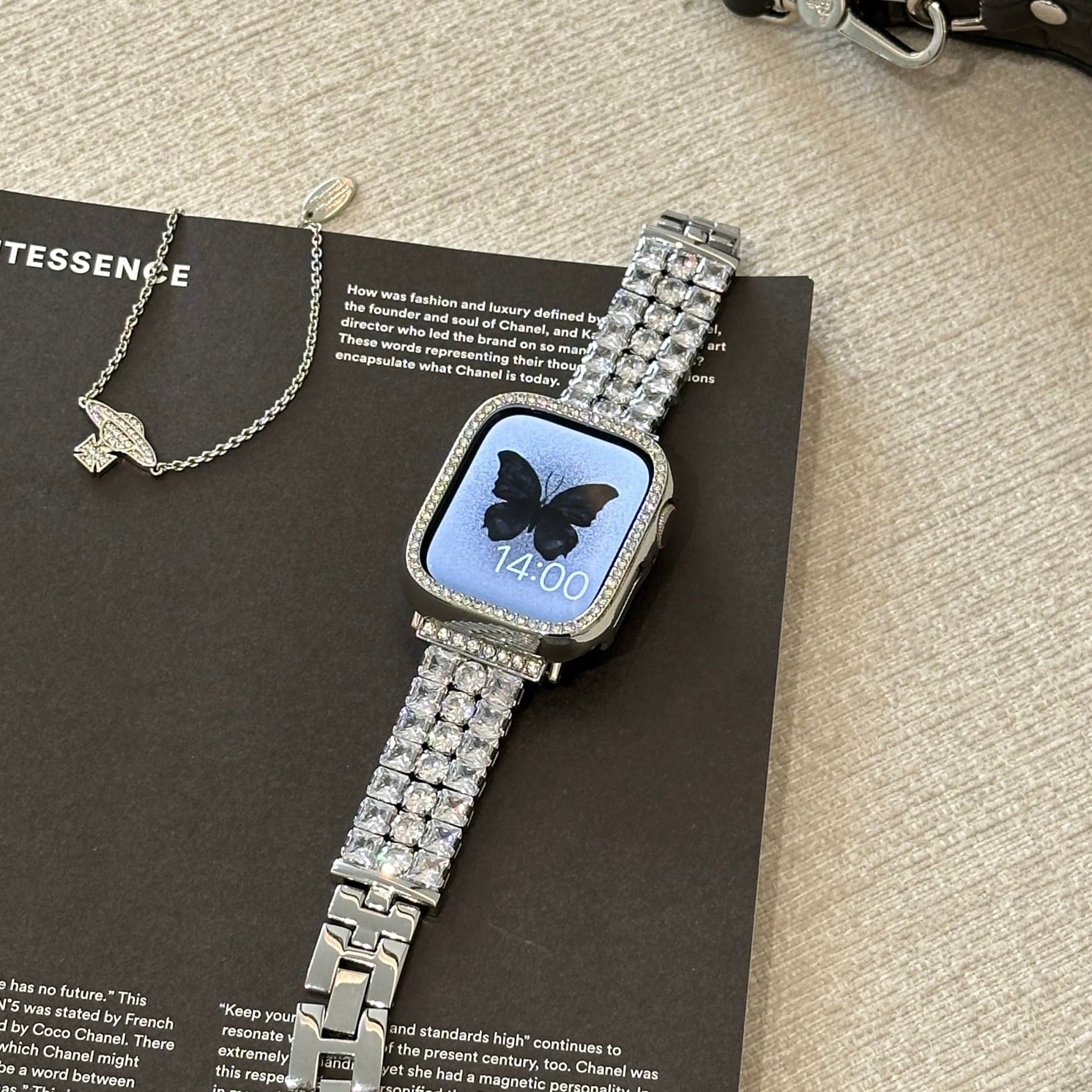 Starry Sky Bracelet-Style Diamond Apple Watch Strap