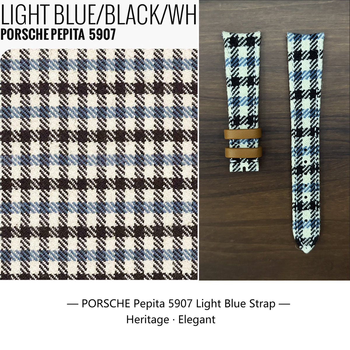 【PEPITA】5907 Light Blue Strap (Bespoke)