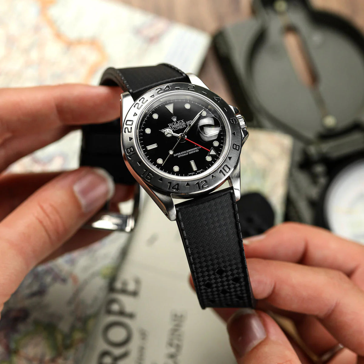 Pitch Black Rubber CTS-3 Strap