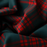 【Christmas Special Bespoke】Red Black Tartan Suiting Strap