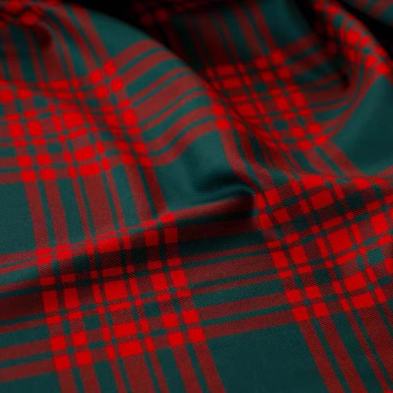 【Christmas Special Bespoke】Red Black Tartan Suiting Strap
