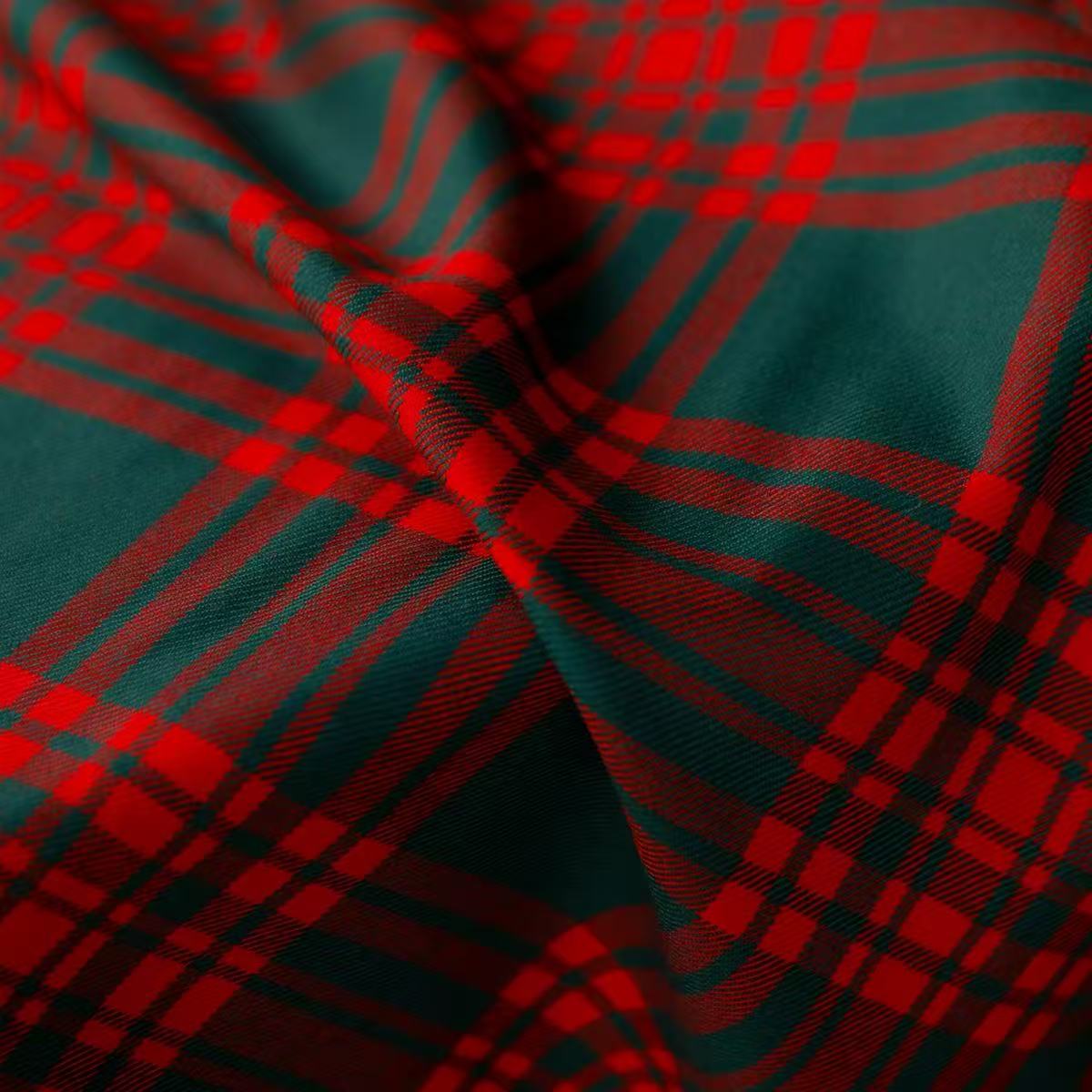 【Christmas Special Bespoke】Red Black Tartan Suiting Strap