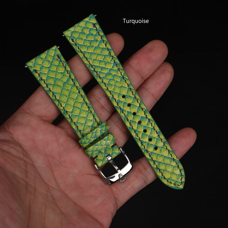 Salmon Leather Aquatic Silk Strap