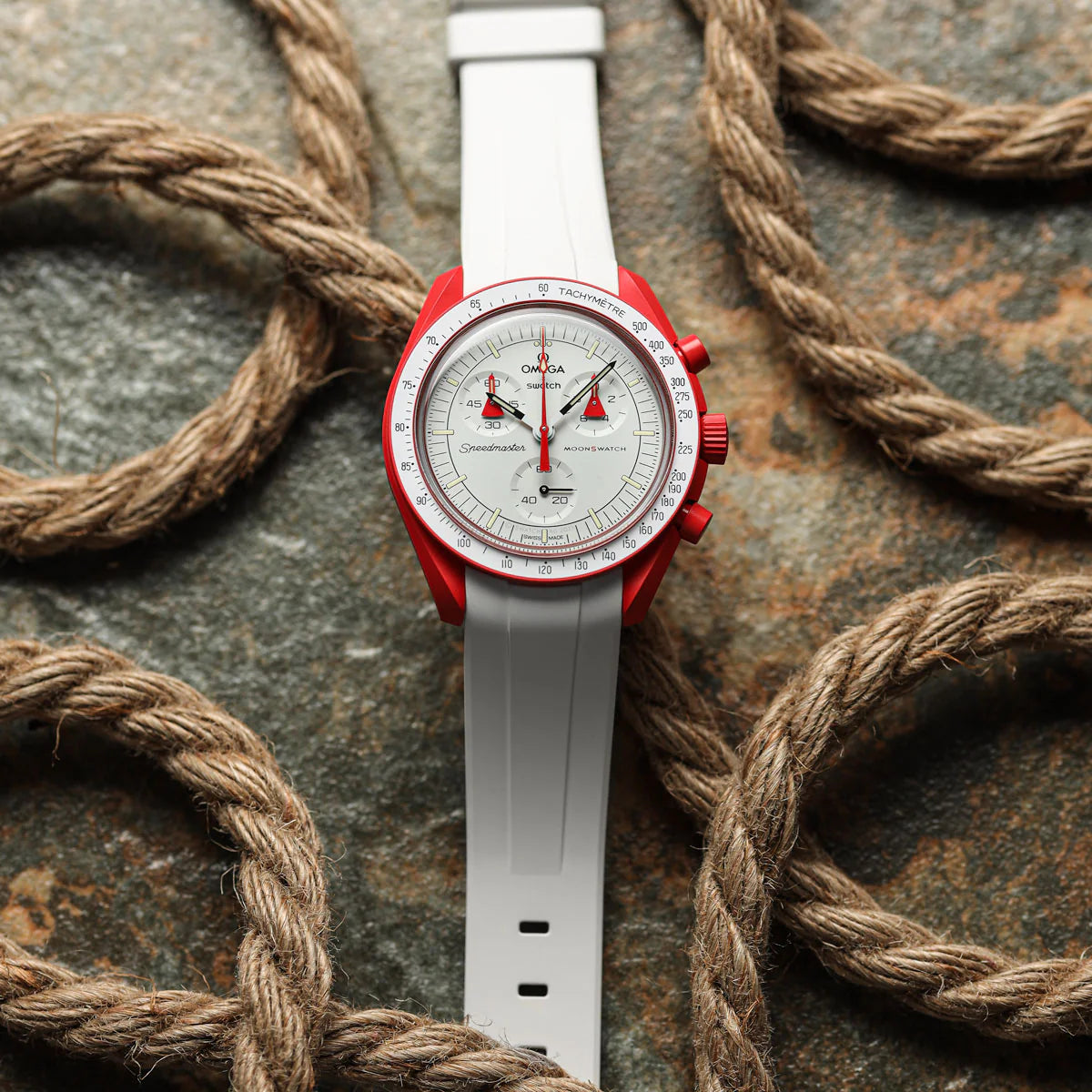 Opaque White Rubber CTS-2 Strap