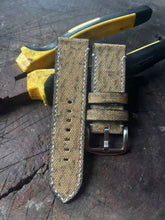 (Bespoke) Light Khaki Lightly Distressed Canvas Strap
