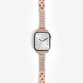 Rose Gold Diamond Time Bracelet Apple Watch Strap