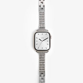 Silver Diamond Time Bracelet Apple Watch Strap