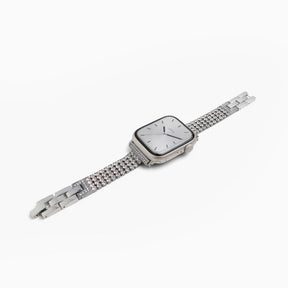 Silver Diamond Time Bracelet Apple Watch Strap