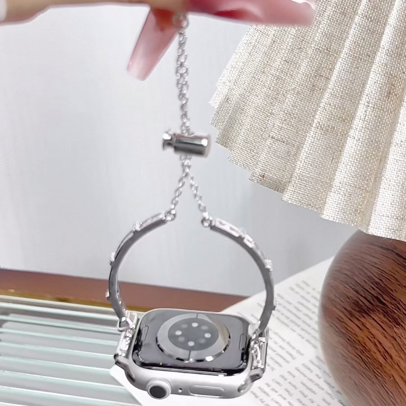 Slim Crystal Metal Bracelet Apple Watch Strap