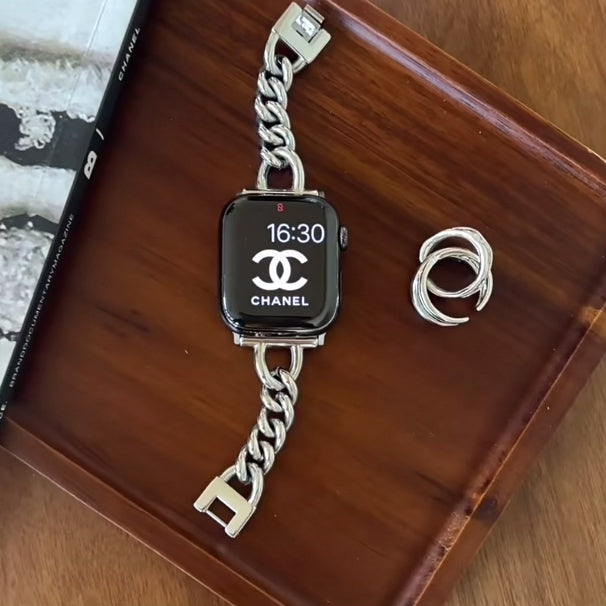Bracelet-Style Stainless Steel Apple Watch Strap