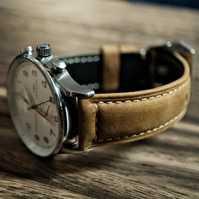 Deep Khaki Suede Italian Calf Leather Watch bands