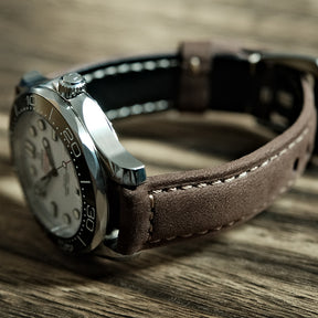 (NEW IN) Deep Brown Suede Italian Calf Leather Watch bands