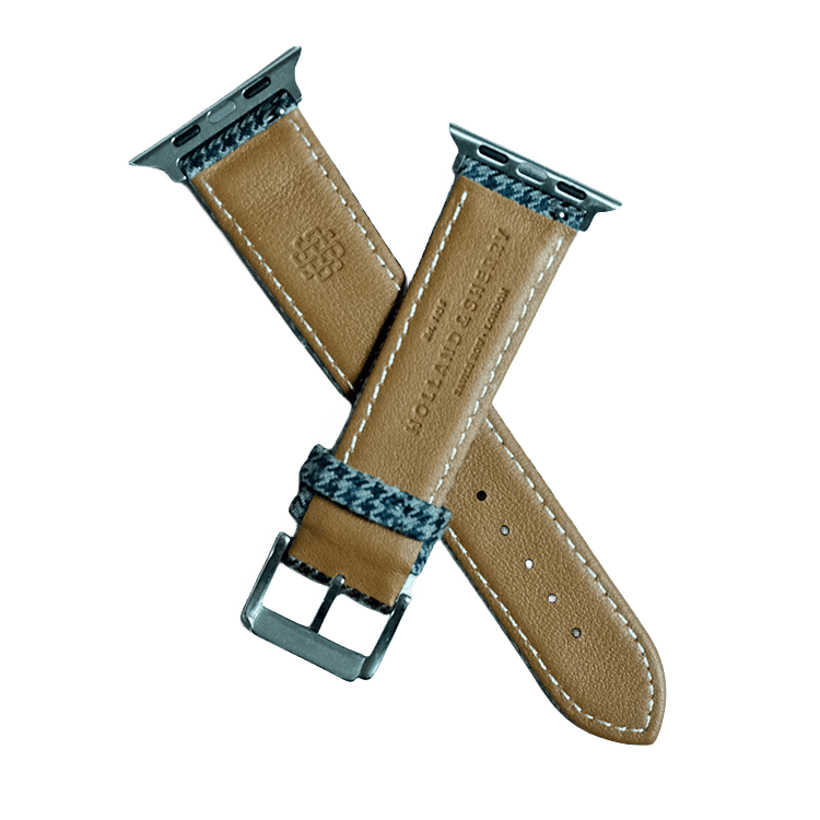 Blue Houndstooth Apple Watch Bands