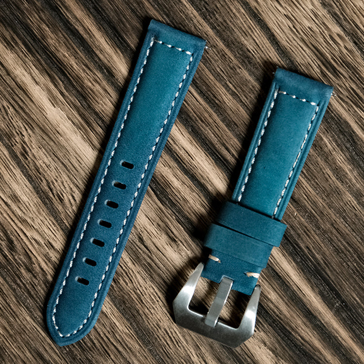Turquoise Suede Italian Calf Leather Watch bands