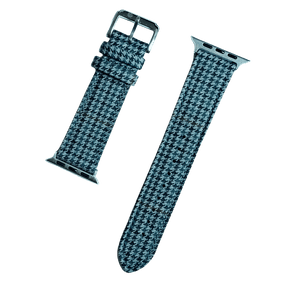 Blue Houndstooth Apple Watch Bands
