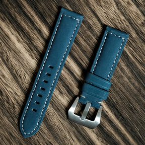 (NEW IN) Emerald Blue Suede Italian Calf Leather Watch Bands