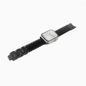 Black Stainless Steel Mesh Apple Watch Strap