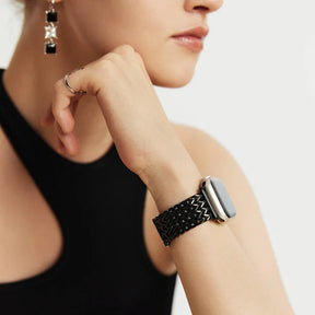Black Stainless Steel Mesh Apple Watch Strap