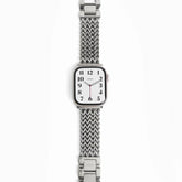 Silver Stainless Steel Mesh Apple Watch Strap