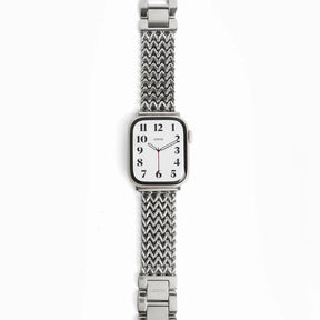 Silver Stainless Steel Mesh Apple Watch Strap