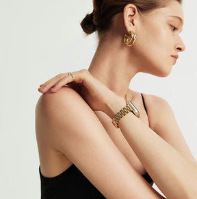 18K Gold Five-Bead Bracelet Apple Watch Strap