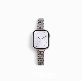 Silver Five-Bead Bracelet Apple Watch Strap