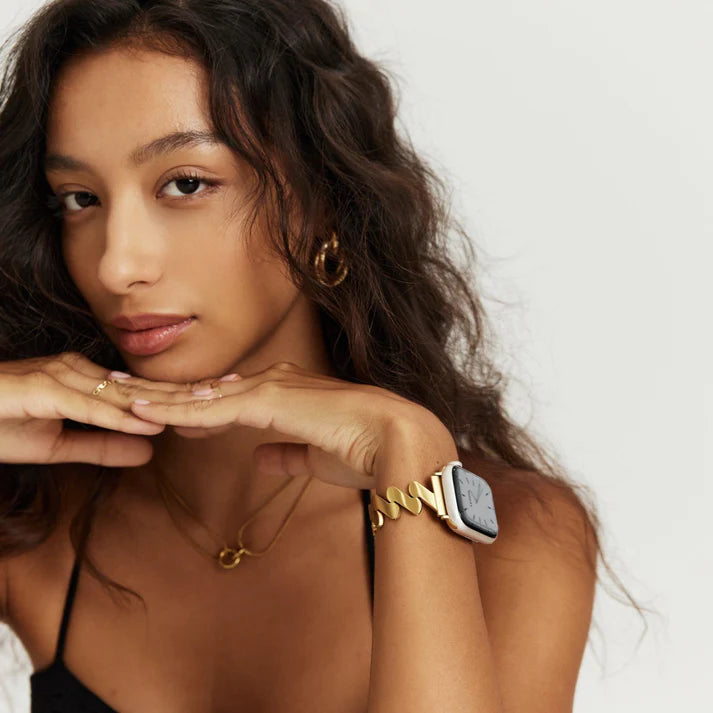 18K Gold Lightning Metal Apple Watch Bracelet