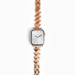 Rose Gold Lightning Metal Apple Watch Bracelet