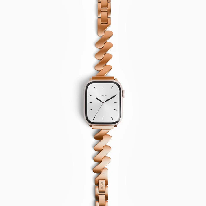 Rose Gold Lightning Metal Apple Watch Bracelet