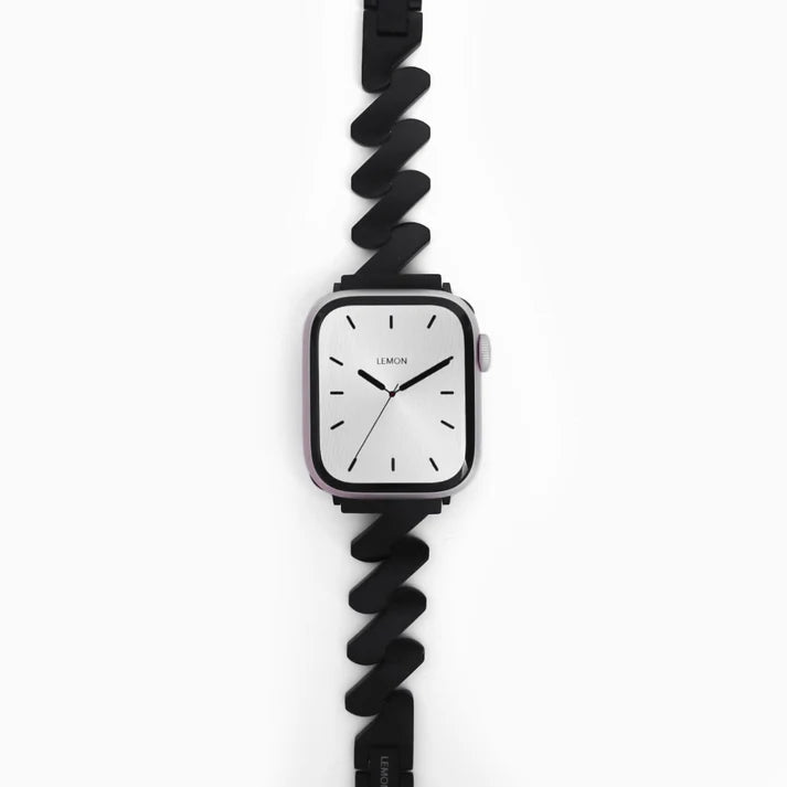 Black Lightning Metal Apple Watch Bracelet