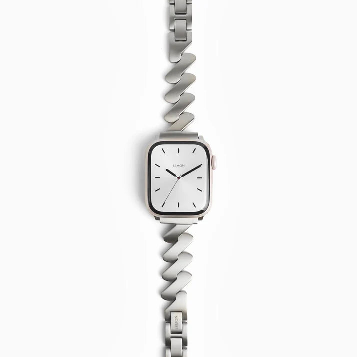 Silver Lightning Metal Apple Watch Bracelet