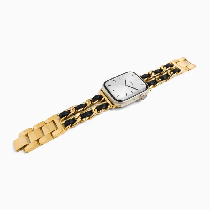 Gold Chanel-Inspired Bracelet Apple Watch Strap
