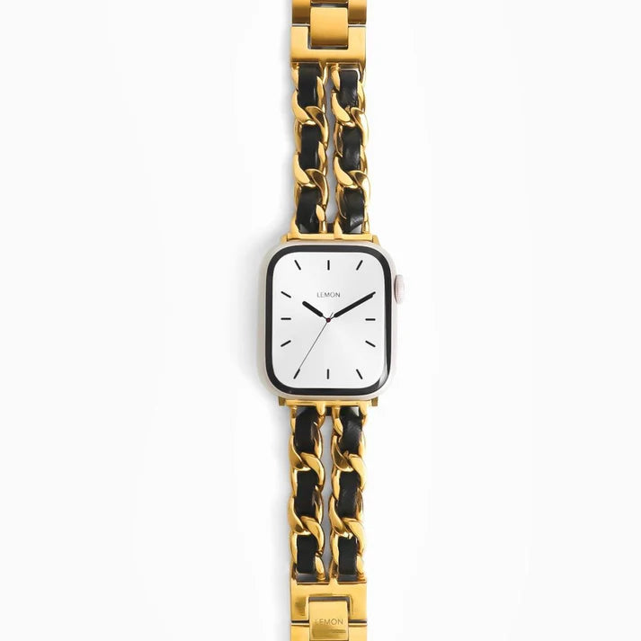 Gold Chanel-Inspired Bracelet Apple Watch Strap