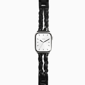 Black Chanel-Inspired Bracelet Apple Watch Strap