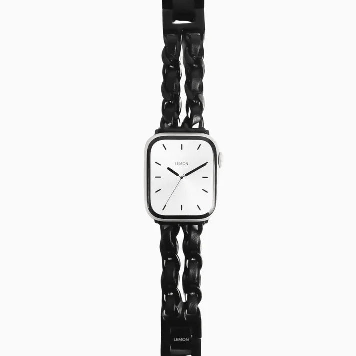 Black Chanel-Inspired Bracelet Apple Watch Strap
