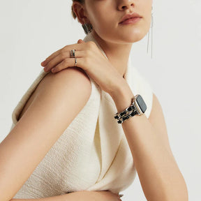 Silver Chanel-Inspired Bracelet Apple Watch Strap