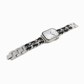 Silver Chanel-Inspired Bracelet Apple Watch Strap