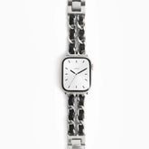 Silver Chanel-Inspired Bracelet Apple Watch Strap