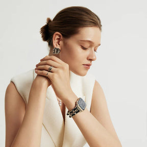 Silver Chanel-Inspired Bracelet Apple Watch Strap