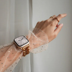18K Gold Triangular Bracelet Apple Watch Strap