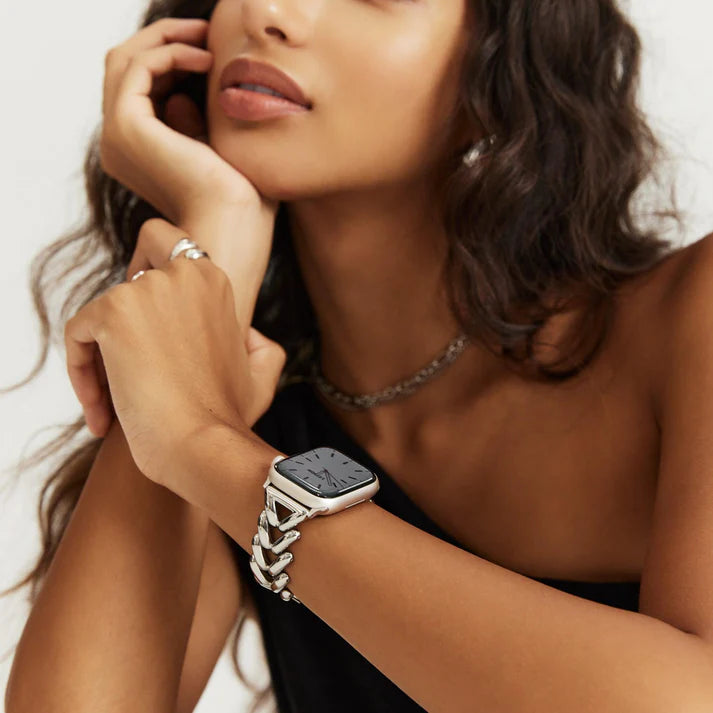 Silver Triangular Bracelet Apple Watch Strap