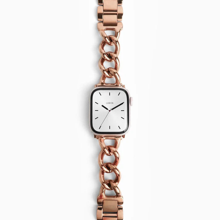 Rose Gold Link Bracelet Apple Watch Strap