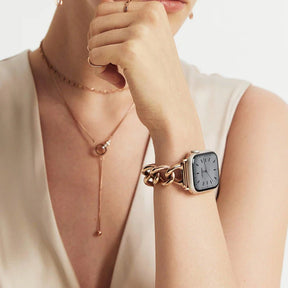 Rose Gold Link Bracelet Apple Watch Strap