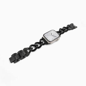 Black Link Bracelet Apple Watch Strap