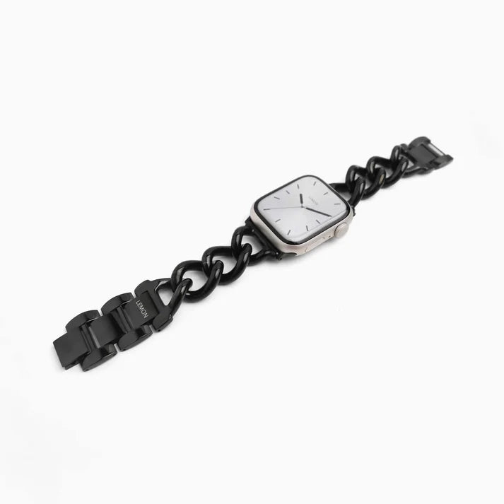 Black Link Bracelet Apple Watch Strap