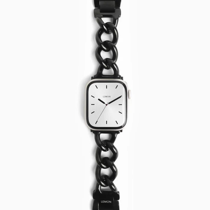 Black Link Bracelet Apple Watch Strap