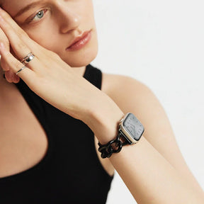 Black Link Bracelet Apple Watch Strap